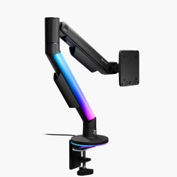 Arozzi Alzare RGB Single Gas Spring Monitor Arm Black