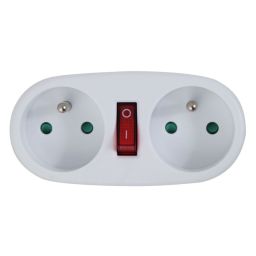 Esperanza ELK306W electrical socket splitter with switch White