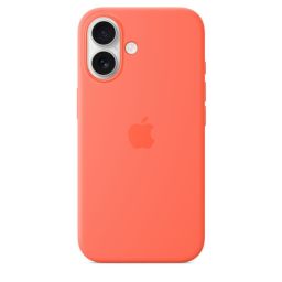 Apple iPhone 16 Silicone Case with MagSafe Tangerine (Seasonal)
