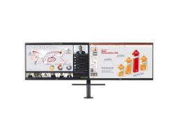 LG 27” 27QP88DP-BS 27\'\' QHD IPS Ergo monitor USB Type-C™ csatlakozóval