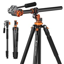 K&F Concept T254A7 Tripod + FH-03 fluid head Black