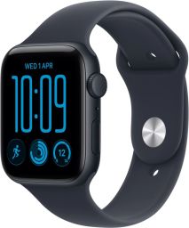 Apple Watch SE3 (2026) Cellular 44mm Midnight Aluminium Case with Navy Blue Sport Band M/L