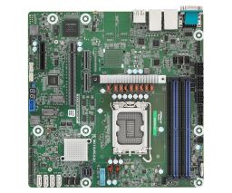 ASRock W880D4U, 1xSKT LGA 1851, Intel Core Ultra, W880, SATA, 2xM.2, 2xGbE, IPMI