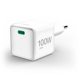 Hama Fast Charger GaN USB-C Super Mini Charger PD 100W White