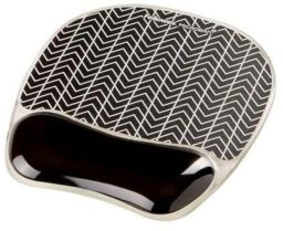 Fellowes Photo Gel géltöltésű Egérpad csuklótámasszal, cikk-cakk mintás