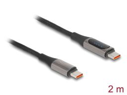 DeLock USB-C to USB-C male/male cable 2m Black