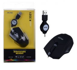 Vezetékes egér csévélő funkcióval fekete