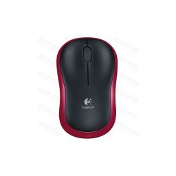 Logitech M185 vezeték nélküli optikai egér piros