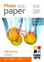 ColorWay Fotópapír fényes 180g, A4, 100 lap