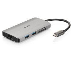 D-Link DUB-M810 8-in-1 USB-C Hub with HDMI/Ethernet/Card Reader/Power Delivery