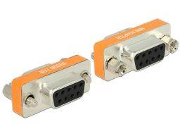 DeLock Null Modem Sub-D 9 pin female > female Gender Changer Adapter 