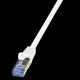 Logilink CAT6A S/FTP Patch Cable PrimeLine AWG26 PIMF LSZH white 10m