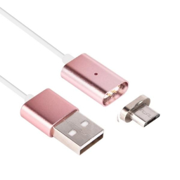 Metal Magnetic 2in1 Lightning/Micro USB Data Cable Rose Gold