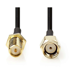 Nedis WiFi 5m Antennakábel SMA (Fordított Polaritású) hosszabbító apa-anya kábel (CSGP02210BK50)