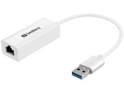 Sandberg USB3.0 Gigabit Network Adapter White