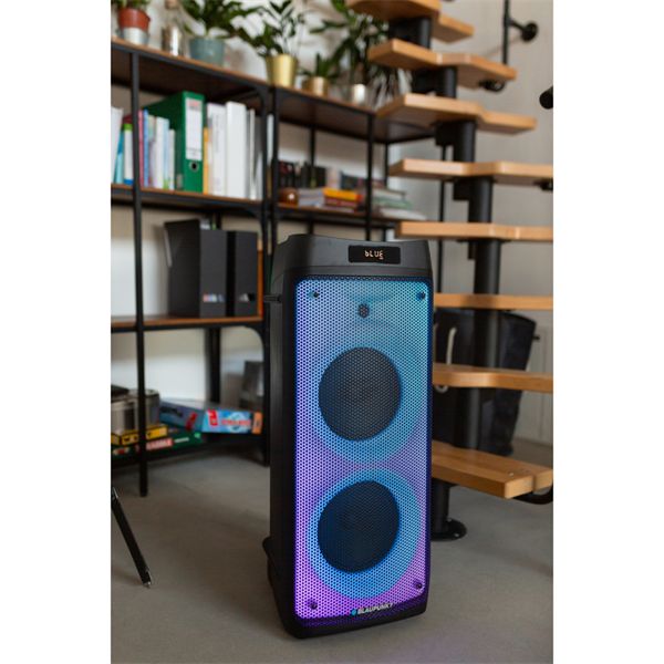 BLAUPUNKT PB08DB Bluetooth party hangszóró, RMS, TWS, FM,AUX, 2 mikrofon, 700W, Fekete (RTVBLAS018)