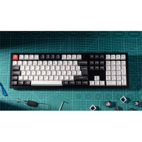 Keychron Q6 HE Bluetooth / vezeték nélküli / USB magyar Gateron double-rail magnetic nebula mechanikus billentyűzet feke