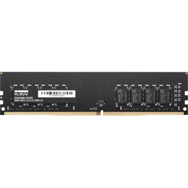 KLEVV 16GB 3200MT/s DDR4 memória CL22 fekete OEM