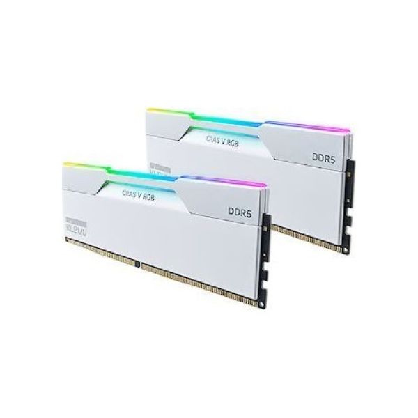 KLEVV CRAS V 32GB 6000MT/s DDR5 memória CL30 Kit of 2 fehér RGB