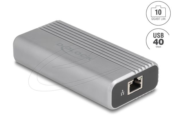 DeLock USB 40 Gbps USB Type-C Network Adapter 10 Gigabit LAN 1xRJ45