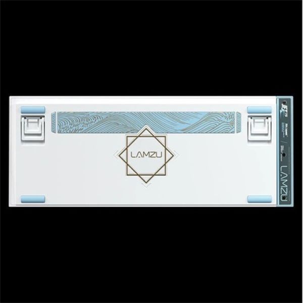 LAMZU JET 75 USB angol gaming Gateron Jade mechanikus billentyűzet fehér (Bontott!)