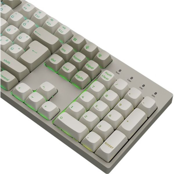 Keychron C2 Pro 8K USB magyar Apex Red mechanikus billentyűzet szürke (Bontott!)