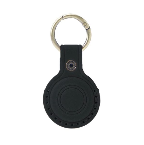 Mobile Origin AirTag Leather Keychain A6 Black