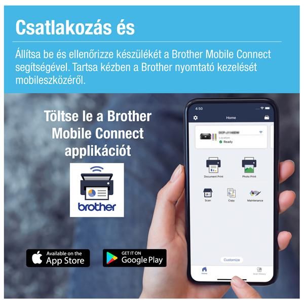 BROTHER Tintasugaras MFP NY/M/S DCP-T435W, A4, színes, 16 lap/perc, WiFi/USB, 6000x1200dpi, manuál duplex, 128MB