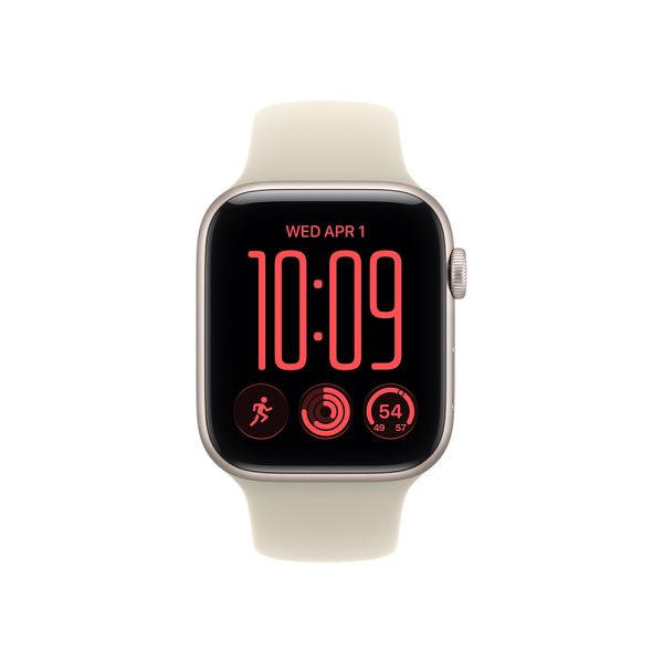 Apple Watch SE3 v2 GPS 40mm Starlight Aluminium Case with Sand Sport Band - M/L
