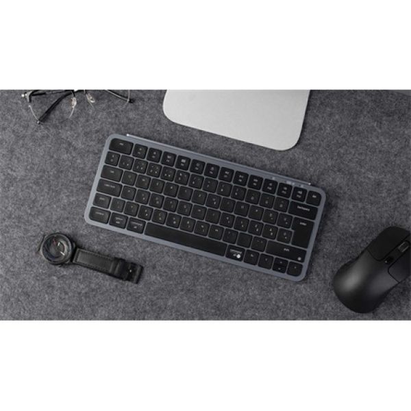 Keychron B1 Pro Bluetooth / vezeték nélküli magyar Scissor Switch mechanikus billentyűzet fekete-szürke