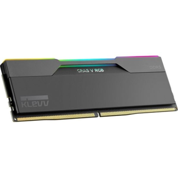 KLEVV CRAS V 64GB 6000MT/s DDR5 memória CL30 Kit of 2 fekete RGB