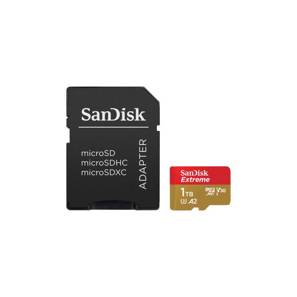 SANDISK 121590, SANDISK MICROSD EXTREME KÁRTYA 1TB, 190/130 MB/s, A2 C10 V30 UHS-I U3