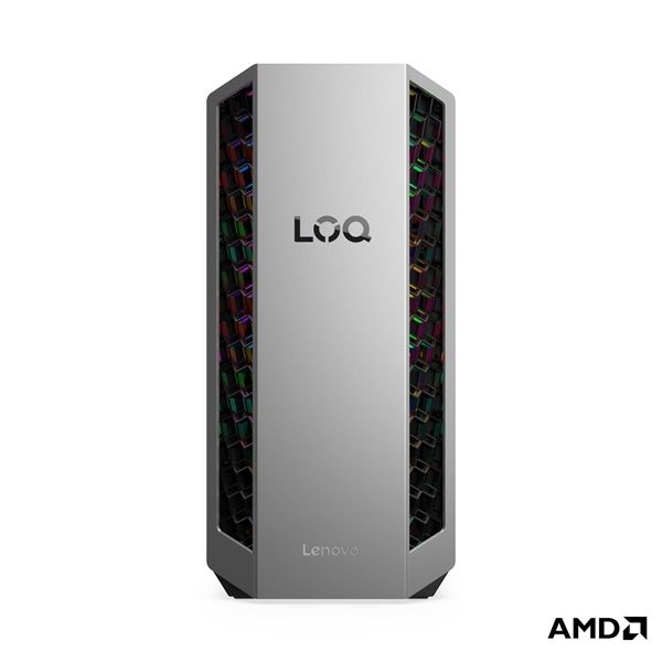 LENOVO LOQ Tower 26ADR10, AMD Ryzen 7 8745HX, 32GB, 1TB, RTX 5060Ti 8GB, NoOS, Luna Grey + Eclipse Black