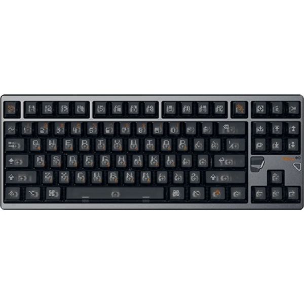 ATK Hex80 TKL USB angol gaming Owlab Ti magnetic mechanikus billentyűzet sötétszürke (Bontott!)