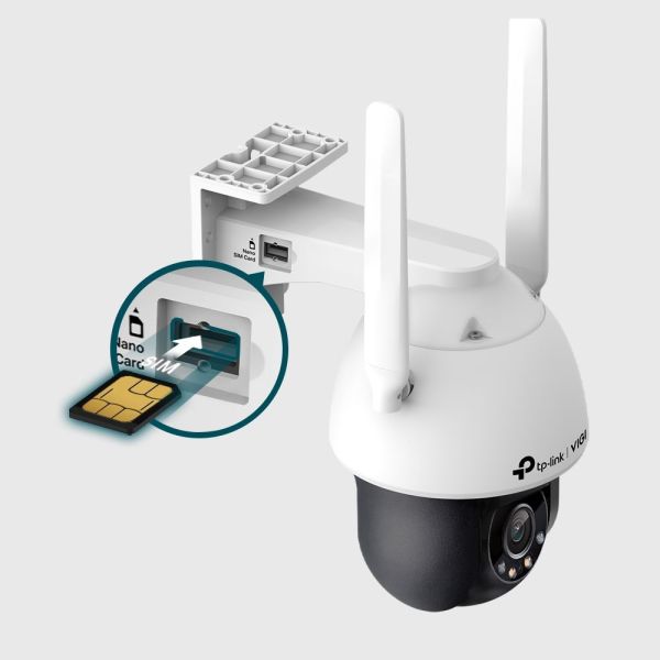 TP-Link VIGI C540-4G (4mm) 4MP Outdoor Full-Color Pan Tilt Network Camera