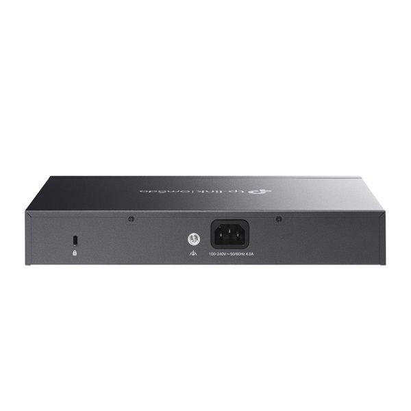 TP-LINK Switch 4x10Gbps(4x10G POE++) + 2x10G SFP+, Menedzselhető Rackes, SX3206HPP