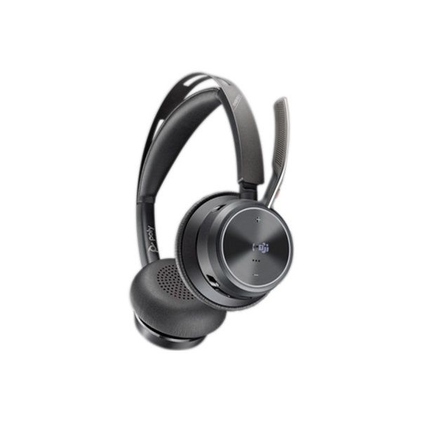 HP POLY fejhallgató Voyager Focus 2 USB-C-C+USB-C/A Adapter Microsoft Teams-tanúsítvánnyal