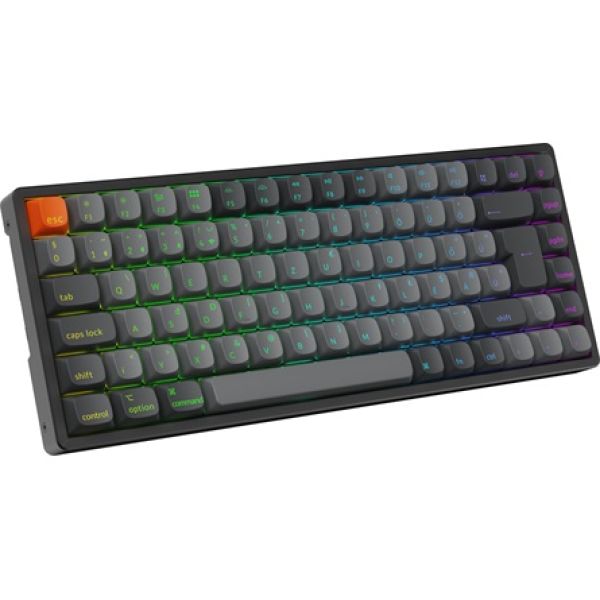 Keychron K2 Max Bluetooth / vezeték nélküli magyar Super Red mechanikus billentyűzet fekete