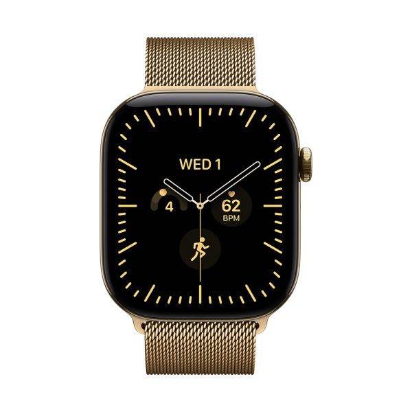 Apple Watch S12 Cellular 46mm Radiant Gold Titanium Case with Radiant Gold Milanese Loop - M/L