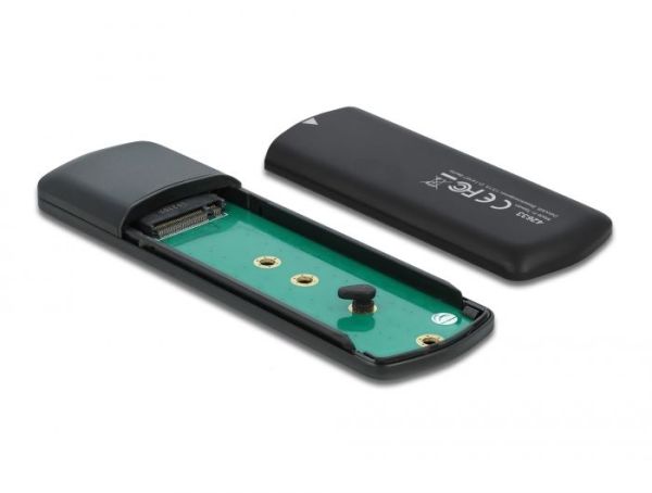DeLock External USB Type-C > M.2 NVMe PCIe or SATA SSD