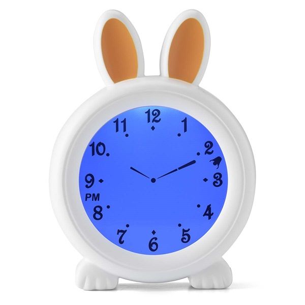 Alecto BC100BUNNY Alvástréner éjszakai fény és ébresztőóra nyúl