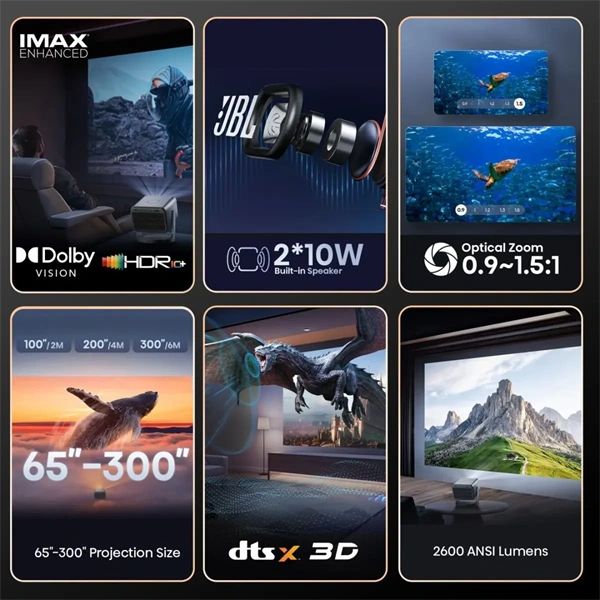HISENSE C2-Pro Mini Laser Projektor 4K, 3840x2160, 16:9, 65