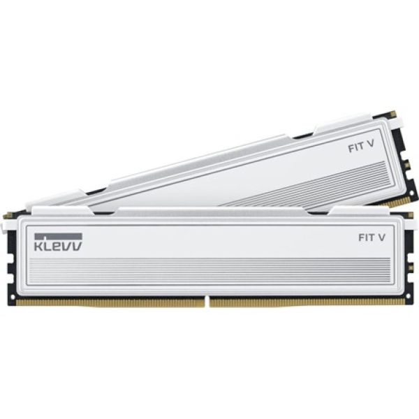 KLEVV FIT V 32GB 6000MT/s DDR5 memória CL28 Kit of 2 AMD-re optimalizált (Bontott!) fehér