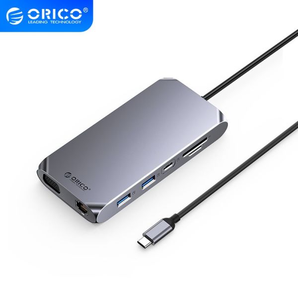 Orico XCR-X22-GY-BP 12in1 USB3.0 Type-C Docking Station Gray