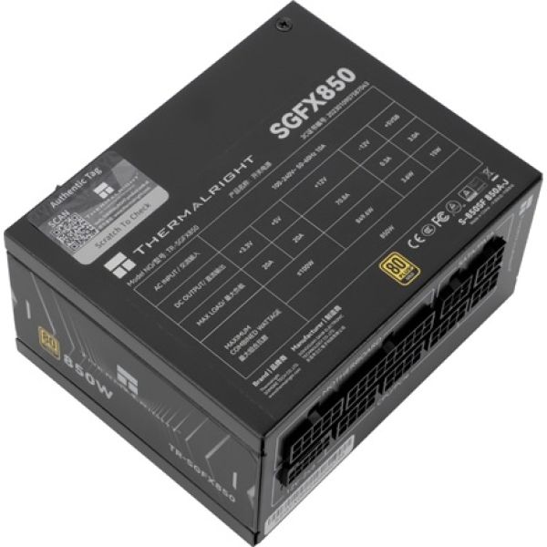 Thermalright SGFX850 SFX desktop tápegység 850W 80+ Gold BOX