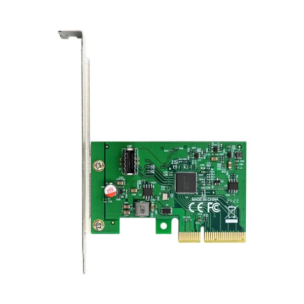 Inter-Tech ST-678 PCIe 3.0 expansion card with an internal USB 3.2 Gen 2x2 Type-E port.