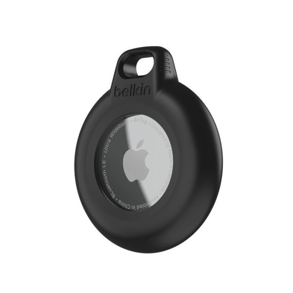 Belkin Waterproof Secure Holder with Key Ring for AirTag 1 Pack Black