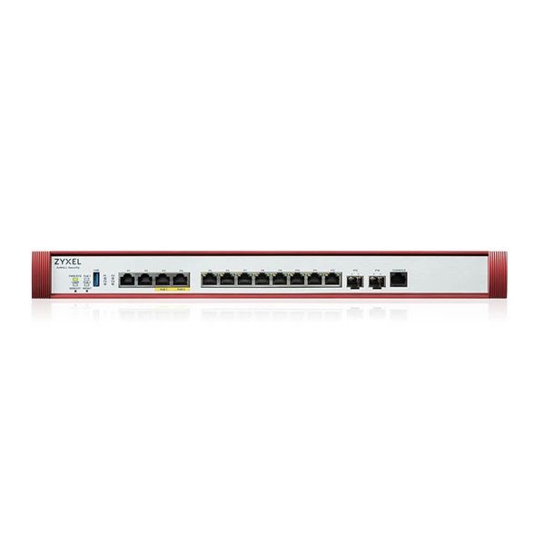 ZYXEL Tűzfal 2x10-GbE port(2xPOE+) + 2x2.5-GbE + 8x1-GbE + 2x10-GbE SFP+ 1xUSB 3.0 +1konzol port + 1 év Security Bundle
