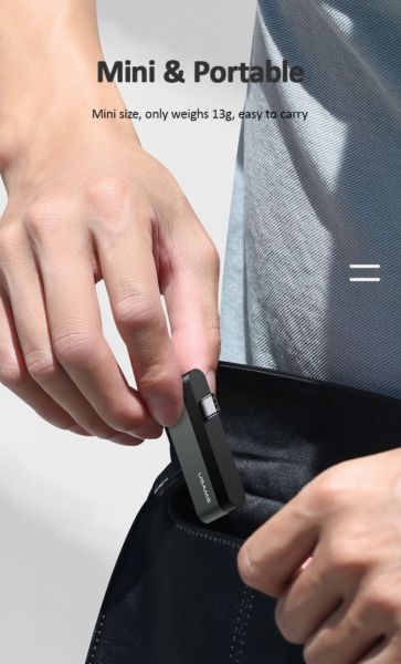 Usams SJ463HUB01 3-port Type-c mini Hub Black