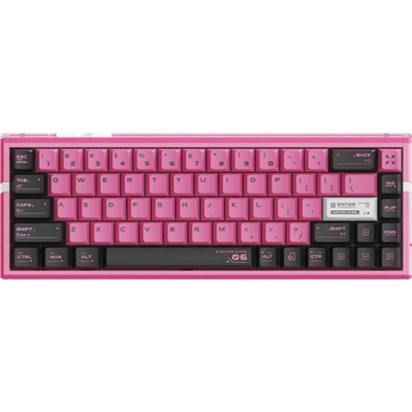 ATK RS6 Ultra Sakura Warrior  USB-C angol gaming TTC RGB Magneto mechanikus billentyűzet rózsaszín-fekete
